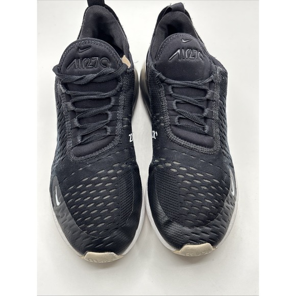 Nike Air Max 270 (GS) Black Running Shoes 943345-001 Size 7Y W 5.5 - Picture 5 of 11
